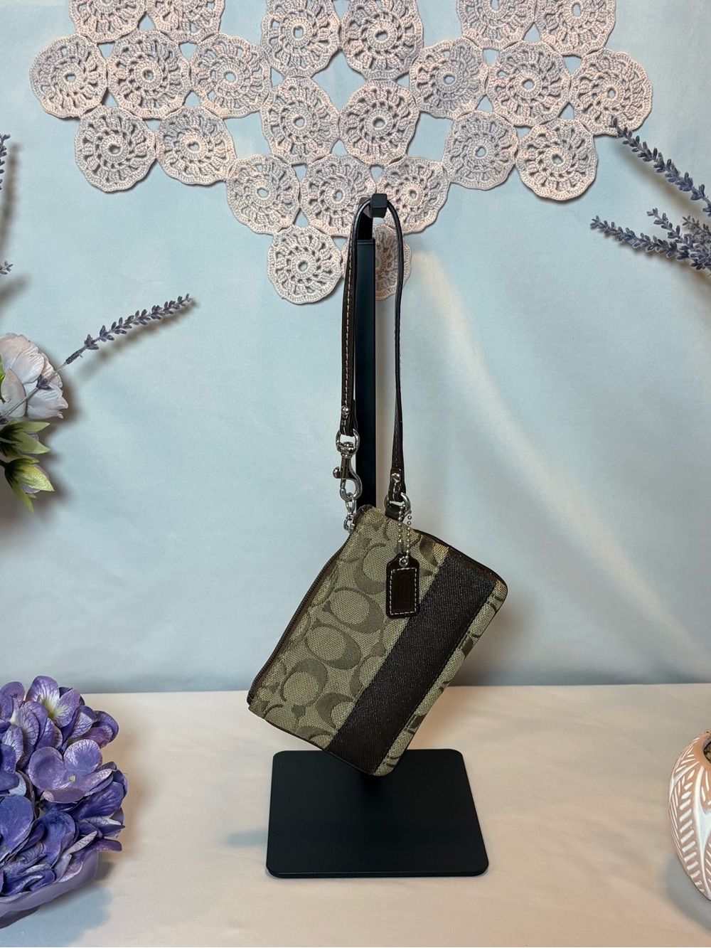 Coach Signature Wristlet with Strap